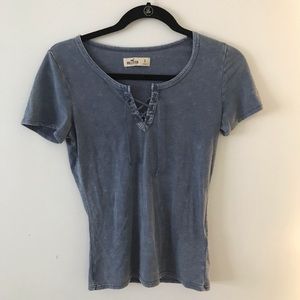 lace up tee